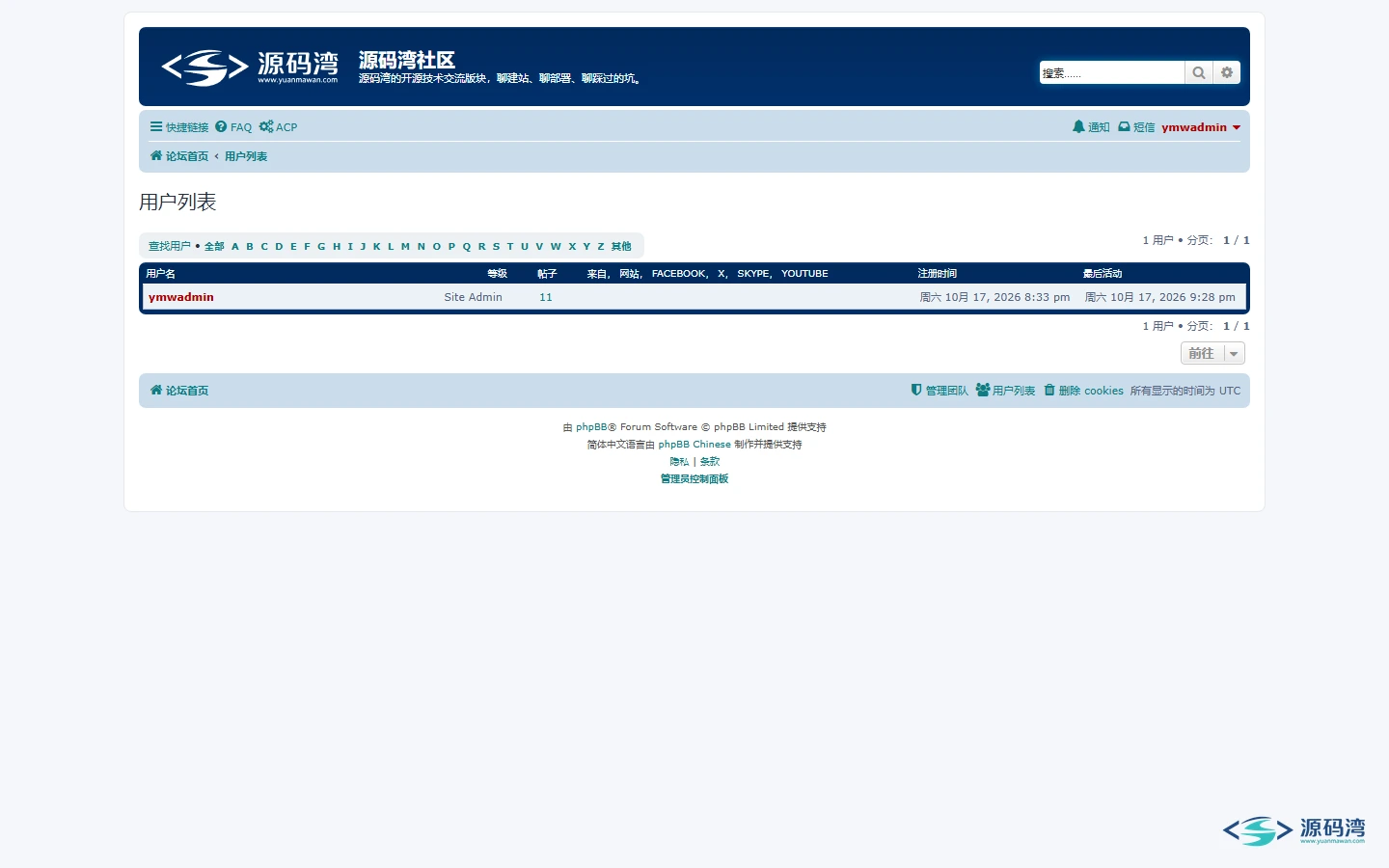 成员列表 成员列表