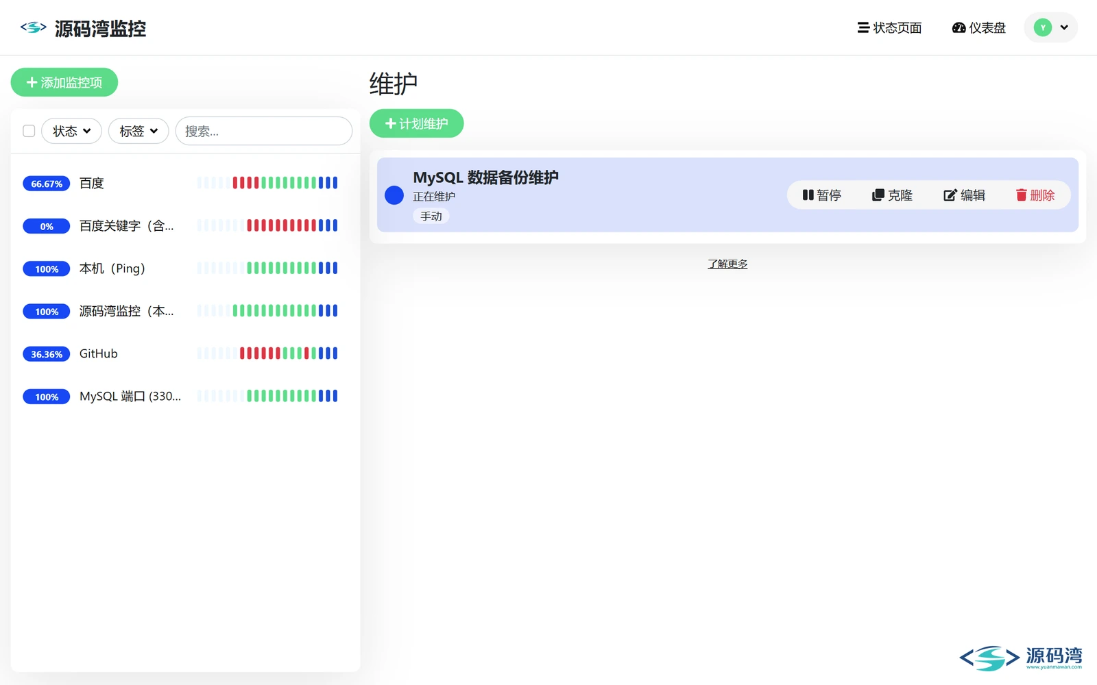 uptime-kuma-07-维护窗口-列表 - Uptime Kuma 网站监控:20 种监控类型,90 多个通知渠道 uptime-kuma-07-维护窗口-列表 - Uptime Kuma 网站监控:20 种监控类型,90 多个通知渠道