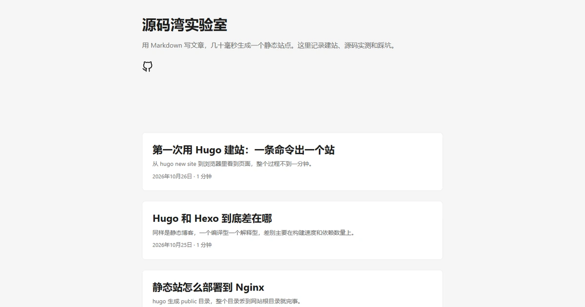 Hugo 静态博客引擎：单文件 62MB，100 毫秒生成整站（附双平台包）